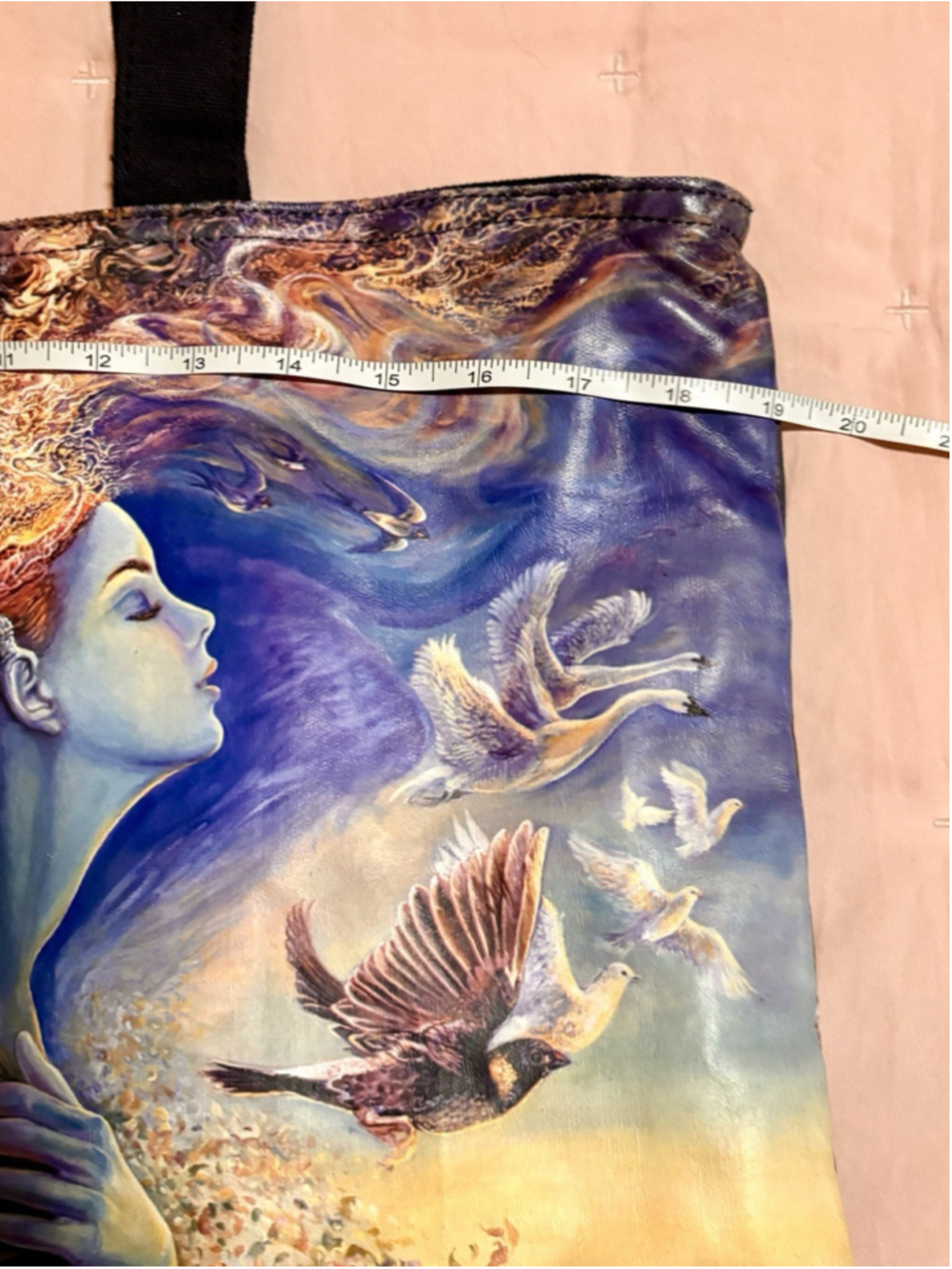 Rare Kirks Folly Josephine Wall Goddess Fairy Butterfly Large Tote Bag - Picture 3 of 12